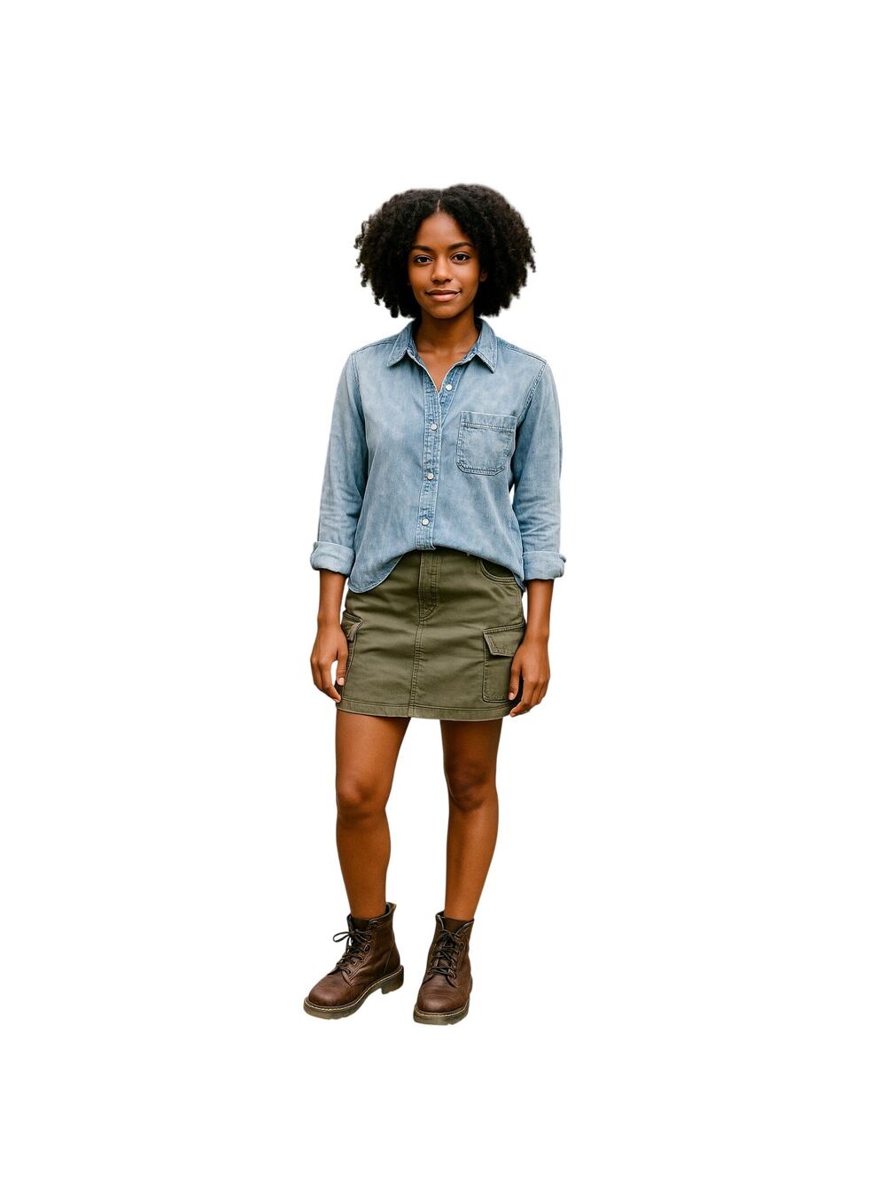 Lucky Brand Blue Denim Button Down distressed boyfriend top medium